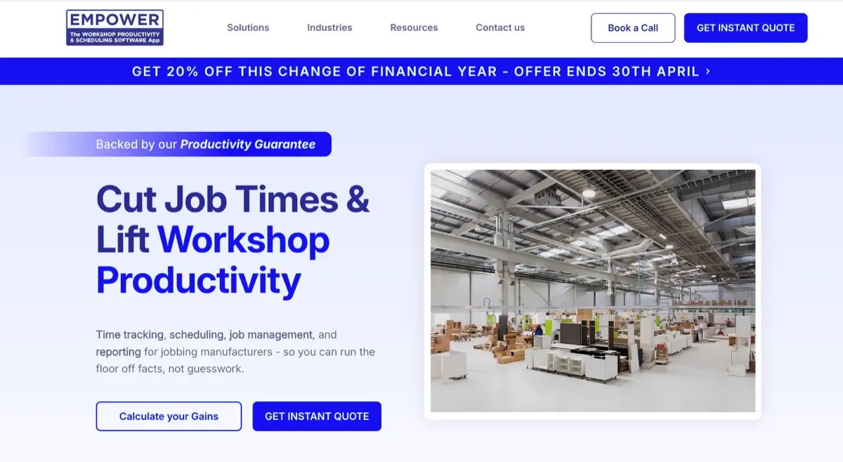 Empower Software website