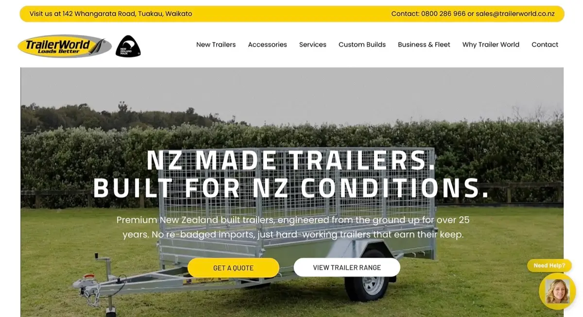 Trailer World website